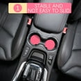 thumbnail image 5 of PENIKOKO 4Pcs Car Cup Holder Coaster Non Slip Pink PVC Car Accessories, 5 of 8