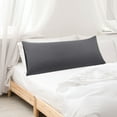 thumbnail image 6 of REGALWOVEN Brushed Body Pillowcases Soft Breathable Washed Microfiber Long Pillow Covers with Envelope Closure Dark Gray King, 6 of 8