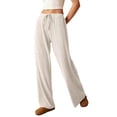 thumbnail image 2 of Pantalones Palazzo de Cintura Alta con Bolsillo y Pierna para Mujer, para Otoño e Invierno. XXL, 2 of 8