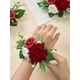 thumbnail image 4 of Corsage de Muñeca Serwalin 6 PCS Rosas Burdeos para Bodas, 4 of 9