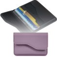 thumbnail image 1 of Business Card Holder Credit Card Wallet PU Leather Handmade Universal Card Organizer With Closure, 1 of 4