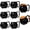 6PCS 15 oz, variant on 12 count 15 oz Cauldron Mugs,Black Kettle Mugs,Durable Witches Brew Mug for Halloween,Party Favors, Patricks Day Party Supplies & Decorations