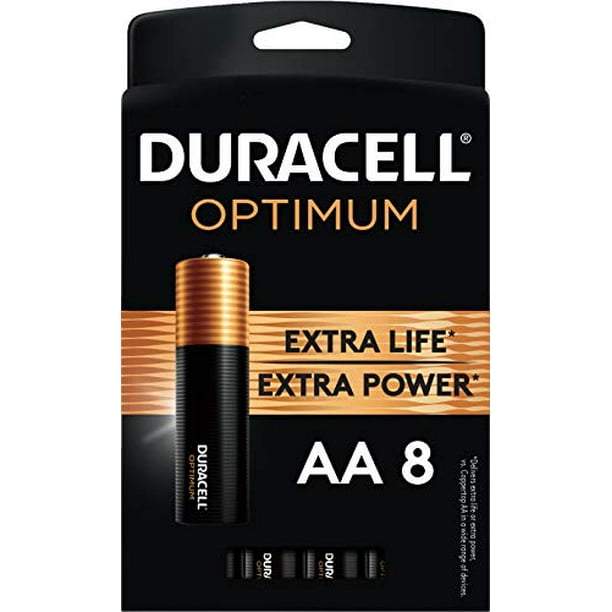 Duracell Optimum AA Batteries | 8 Count Pack | Lasting Power Double A ...