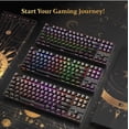thumbnail image 1 of Wired TKL Gaming Mechanical Blue Switch Keyboard - Black, 1 of 9