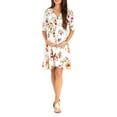 thumbnail image 1 of Nituyy Robe de Maternité pour Femmes Décontractée à Col en V à Pois/imprimé Floral à Manches Mi-Longues Robe pour Grossesse Vêtements Séance Photo, 1 of 6