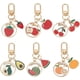thumbnail image 1 of 6 estilos de llaveros de frutas: llavero de cereza, llavero de fresa, llavero con dije de naranja, llavero dorado, dijes para bolso., 1 of 5