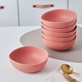 thumbnail image 2 of Stone + Lain Delilah Porcelain Collection Dish Set, 6 Bowls (6-inch) Service for 6, Terracotta, 2 of 6