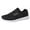 Black, variant on KELINFONG Men's Lightweight Walking Mesh Shoes Hook and Loop Running Shoes Comfort Breathable Knit Sneakers