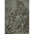 thumbnail image 3 of Peter van Lint 11x14 Black Modern Framed Museum Art Print Titled - Scourging Of&nbsp;Christ, 3 of 5