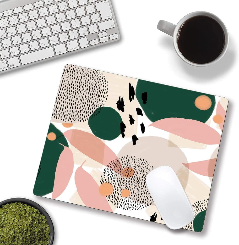 Mouse Pad, Rectangle Abstract Design Anti-Slip Rubber Mousepad for Gaming Office Laptop Computer PC Men Women Kids, Cute Custom Pattern, Modern Abstract