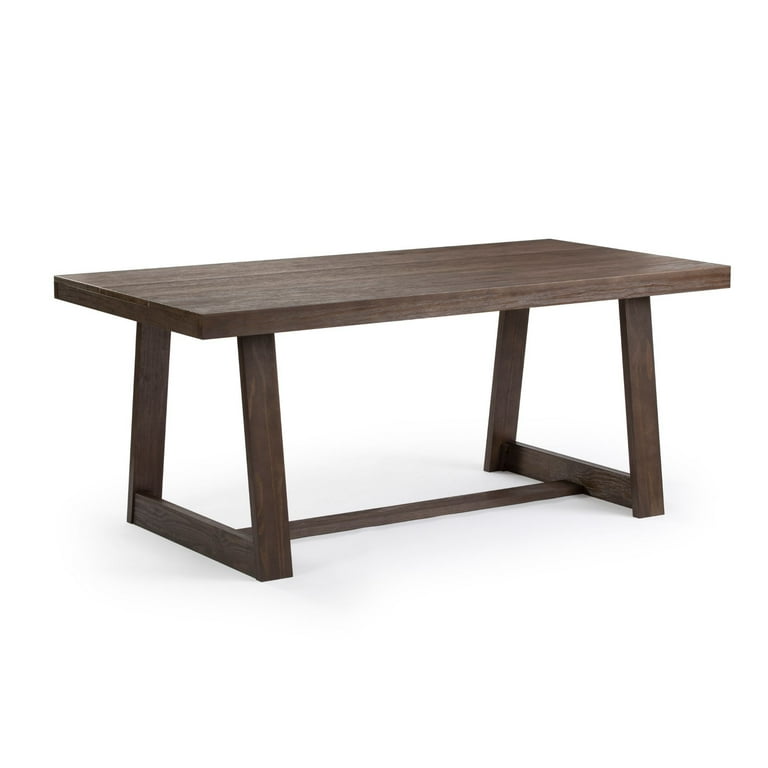 Plank+Beam, Dining Table, 72 inch Rectangle, Brown - Walmart.com