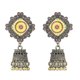 thumbnail image 3 of 1 par de pendientes de campana con borlas retro nuevos para mujeres y niñas, campanas salvajes de moda, regalos de joyería europeos y americanos populares, E-5797-BL, 3 of 4