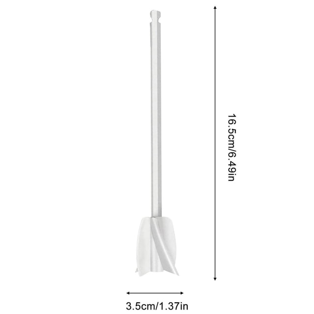 Paint Agitator Paddle Drill Bit Attachment 16.5 cm x 3.5 cm ABS Material For Mixing Viscous Liquids At 180–300 RPM
