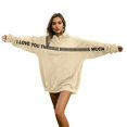 thumbnail image 3 of Youpwaven Secret Message Matching Couples Hoodies I Love You Thiiiiiis Much Valentines Sweatshirt Letter Graphic Pullover Top for Mens Womens Valentines Day Couples Outfits Clothes Size S-3XL, 3 of 7