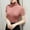top d'Été Rose-Femmes, variante sur Yourumao Hauts à Col Roulé pour Femmes Chemises Décontractées Habillées à Col Rond Blouses Confortables de Couleur Unie T-shirts Ajustés pour le Bureau