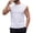 White, variant on Men's Solid Crew Neck Wide Shoulder Mesh Sleeveless Tank Top, Breathable Casual Summer Athletic Muscle Gym Vest Gray
