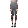 thumbnail image 3 of MKLEKYY Leggings de compresión deportiva para mujer con estampado navideño de fútbol, pantalones de yoga para fitness y entrenamientos., 3 of 4