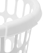Starplast 1 Bushel Round Laundry Basket, White Plastic