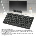 thumbnail image 3 of Clavier Filaire USB, 78 Touches Ultra Mince, Robuste et Confortable, Plug and Play, pour PC Portable Bureau, 3 of 8