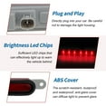 thumbnail image 4 of Luz de freno trasera LED única para Mitsubishi Lancer/Lancer Evolution/Lancer EX No.8334A014 Luz de freno de alto montaje roja trasera central de alto nivel, 4 of 7