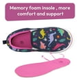 thumbnail image 4 of Bocca Girls Navy Dinosaur Slip on Sneakers Kids Canvas Walking Shoes Size 11, 4 of 5