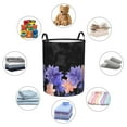 thumbnail image 5 of ZICANCN Watercolor Floral Motif Laundry Basket Organizer, Dirty Clothes Hamper for Bathroom Kids Girls Boys Laundry Hamper Small, 5 of 7