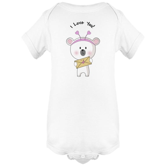I Love You Adorable Bear Bodysuit Infant -Image by Shutterstock, 6 Months