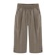 thumbnail image 3 of WILLBEST Pantalones Casuales de Lino Ligeros Para Mujer, Capri de Verano Para Mujer, Pantalones Cortos de Playa de Pierna Recta Con Bolsillos, Hasta La Rodilla, Estilo Exterior, Cómodos y Elegantes., 3 of 3