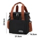 thumbnail image 2 of Bolsa bento engrosada y bolsa aislante cuadrada de altura bolsa de hielo portátil para exteriores negro, 2 of 8