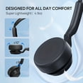 thumbnail image 3 of UH42 USB-C/A Headset with Microphone for PC Computer, Wired Headset Teams Certified, Noise Cancelling Mic, in Line Control, Mute Button, Cable Length 7.05FT, All Day Comfort, 3 of 4