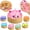 Pink, variant on Stress Relief Squeeze Squishy Dumpling, Soft Fidget Sensory Squishies Anxiety Relief Balls Party Favors Gift