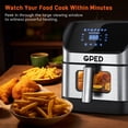thumbnail image 7 of 7-in-1 Air Fryer, 7.5QT Oilless Air Fryer Oven with Visible Cooking Window, One-Touch Screen, Nonstick & Dishwasher Safe Basket, Including Air Fryer Paper Liners 50PCS, Silver, 7 of 7