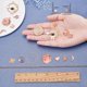 thumbnail image 3 of Kit de 10 pares de pendientes de luna y estrella esmaltados, con dijes de planeta, corazón y gato, color rosa, modernos, para mujer, no plegables., 3 of 9