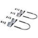 thumbnail image 2 of 6 Piezas Abrazadera de Montaje de Antena Perno En U Hardware de Montaje Abrazadera de Mástil de Antena Soporte de Mordaza En V Accesorios para Antena Exterior de Casa, 2 of 5