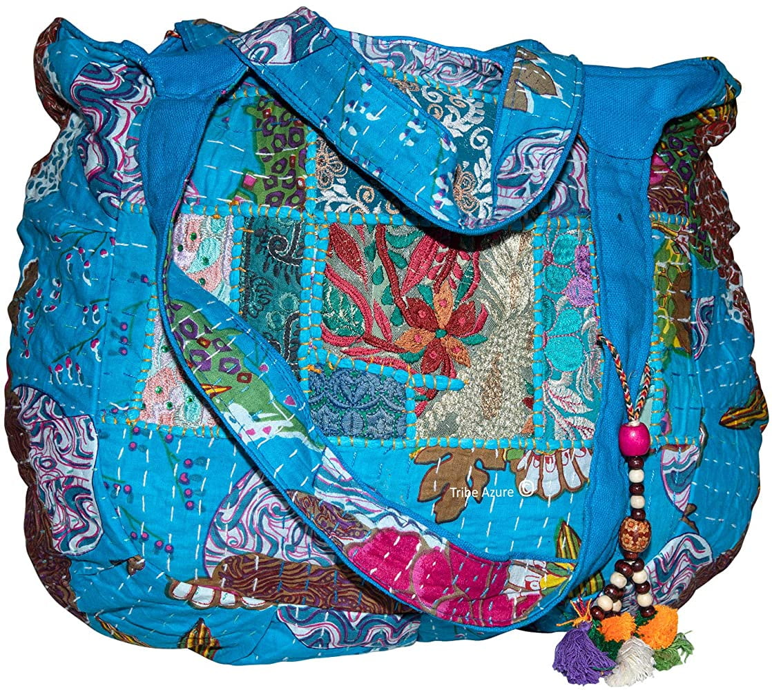 Hippie Handmade Shoulder Beach Bag Tote Boho Chic Patchwork Embroidered ...
