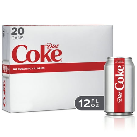 Diet Coke Soda, 12 Fl Oz, 20 Count