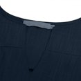thumbnail image 4 of JUNWELL Robes en Coton et Lin pour Femmes Grande Taille Manches Courtes Col en V Été Robe T-Shirt Ample Unie, 4 of 8