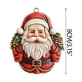 thumbnail image 3 of Vikakiooze Christmas Decorations Indoor New Christmas Decorations Christmas Tree Hanging Resin Crafts Father Christmas Hanging Decorative Decoration, 3 of 5