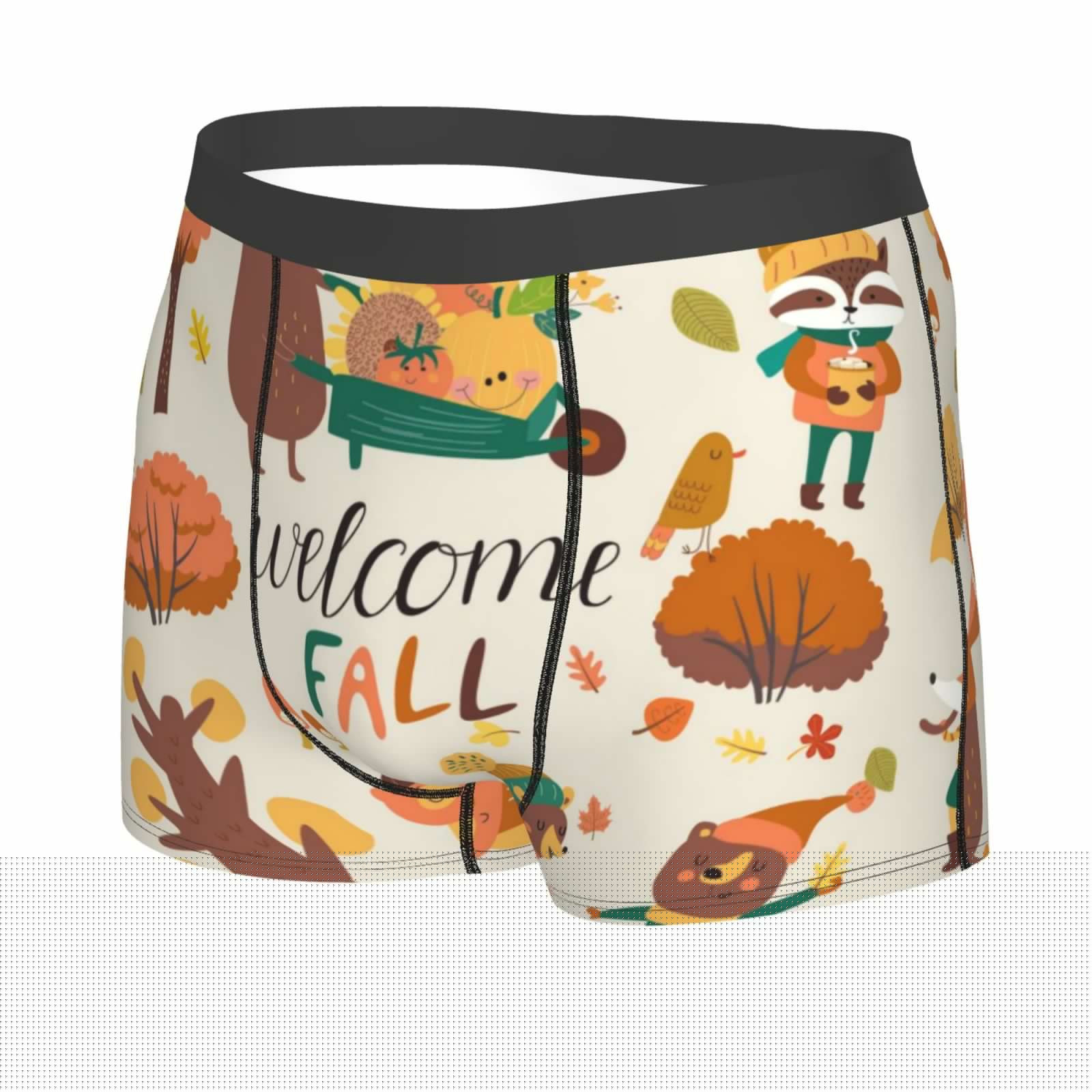 thumbnail image 2 of Junzan Autumn In The Forest Welcome Fall Mens Underwear Boxer Briefs For Men’s - X-Large, 2 of 9