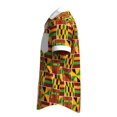 thumbnail image 5 of Xiaohuagua African Shirts for Men Wax Print Short Sleeve Button Down Shirt Summer Vacation Casual Wear, 5 of 5