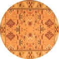 thumbnail image 1 of Ahgly Company Indoor Round Persian Orange Traditional Area Rugs, 6' Round, 1 of 1