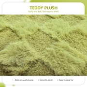Bailu Bathroom Rug Set Soft Plush Absorbent Bath Mat Set, Machine Washable Bathroom Mat, Green, 20X32 inch