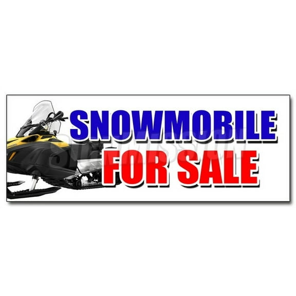 12" SNOWMOBILE FOR SALE DECAL sticker snowmachine all brands financing sale