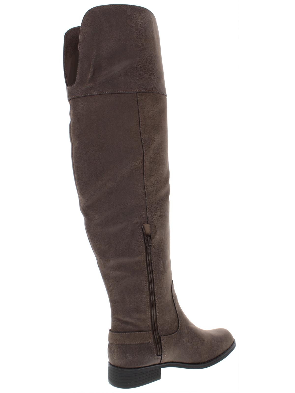 American Rag Women's Adarra Knee High Boots - Truffle Color Side Zipper Fashion Boots - View #2