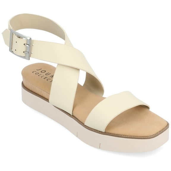 Journee Collection Womens Havalee Tru Comfort Foam Buckle Platform Sandals