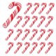 thumbnail image 3 of 100Pcs Red and White Handmade Christmas Candy Cane Home Decor Cane, 3 of 5