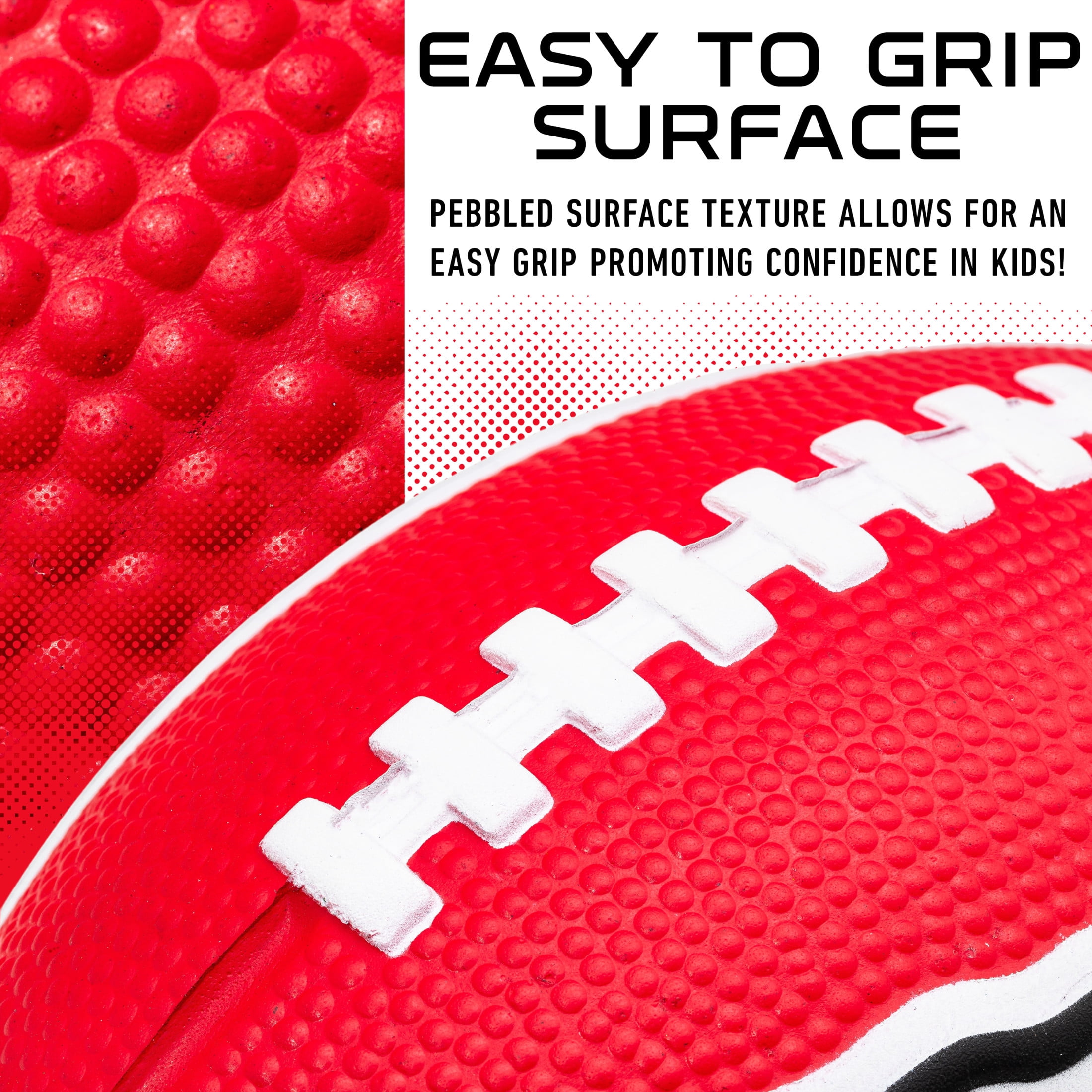 Franklin Sports NFL Kansas City Chiefs Football - Kids Foam Football - Soft Football - Mini Size - Perfect for Gameday - 8.5" 3D logos!