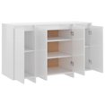 thumbnail image 5 of vidaXL Sideboard High Gloss White 120x41x75 cm Engineered Wood, 5 of 5