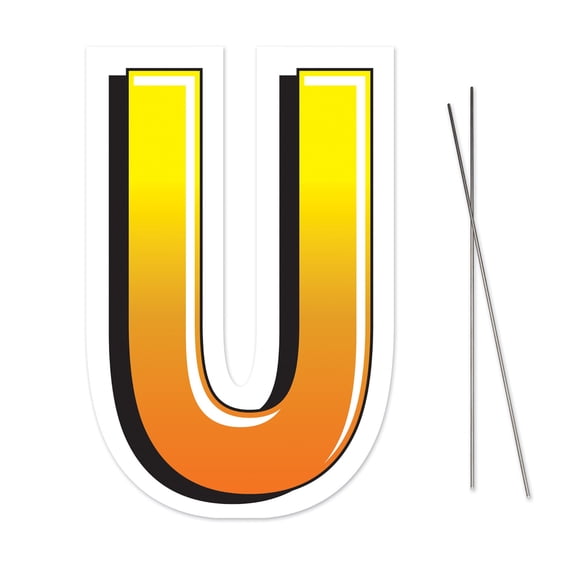 Plastic U Yard Sign