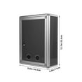 thumbnail image 2 of Milisten 1Set Aluminum Alloy Wall Mounted Post Boxes for Commercial and Business Use 12.8X9.6X4.3in, 2 of 8